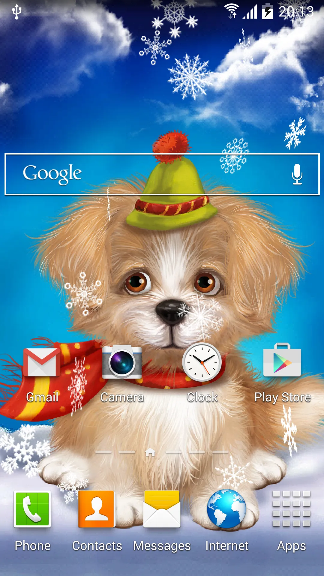 Cute Puppy Live Wallpaper | Indus Appstore | Screenshot