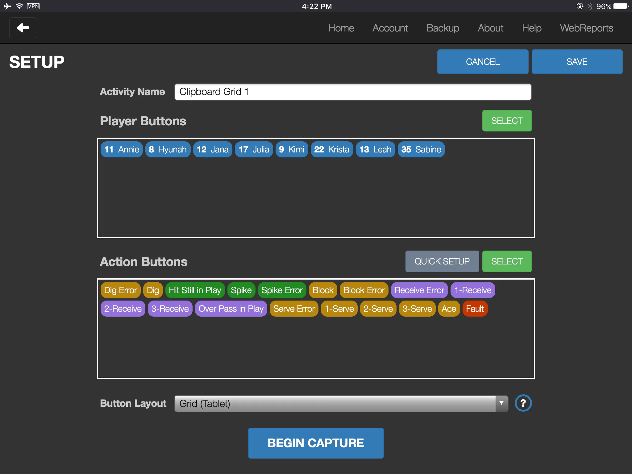 SoloStats Clipboard Volleyball | Indus Appstore | Screenshot