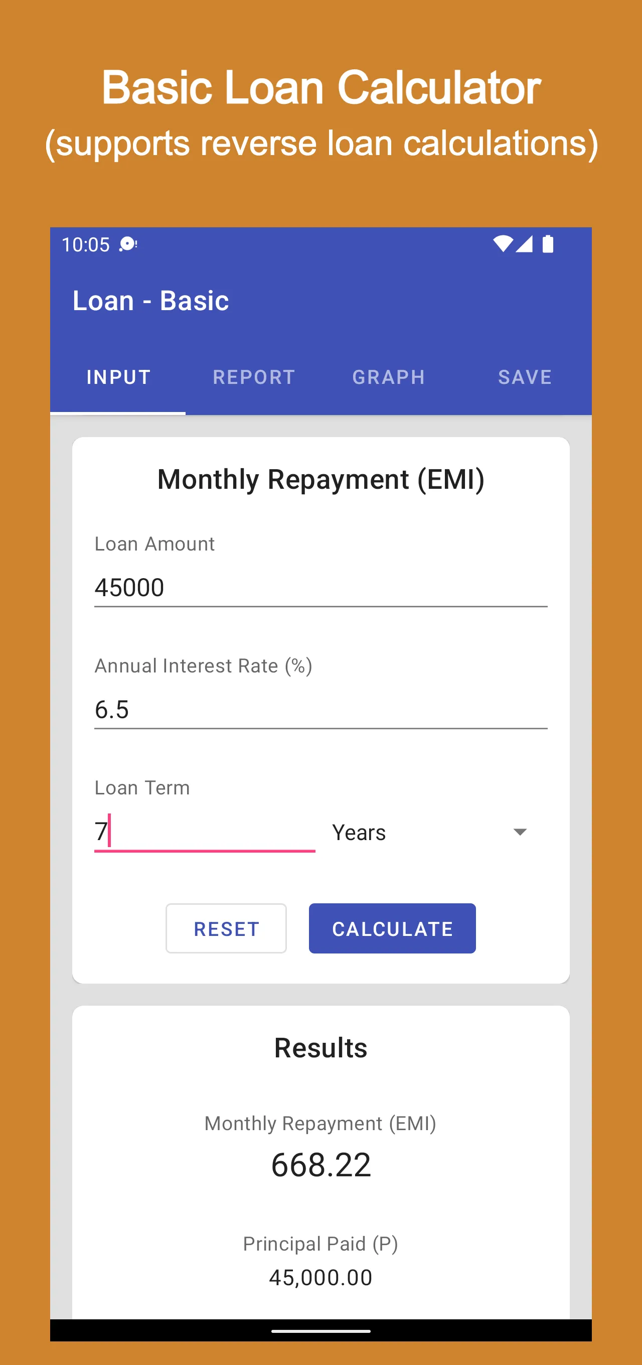 EMI Calculator | Indus Appstore | Screenshot