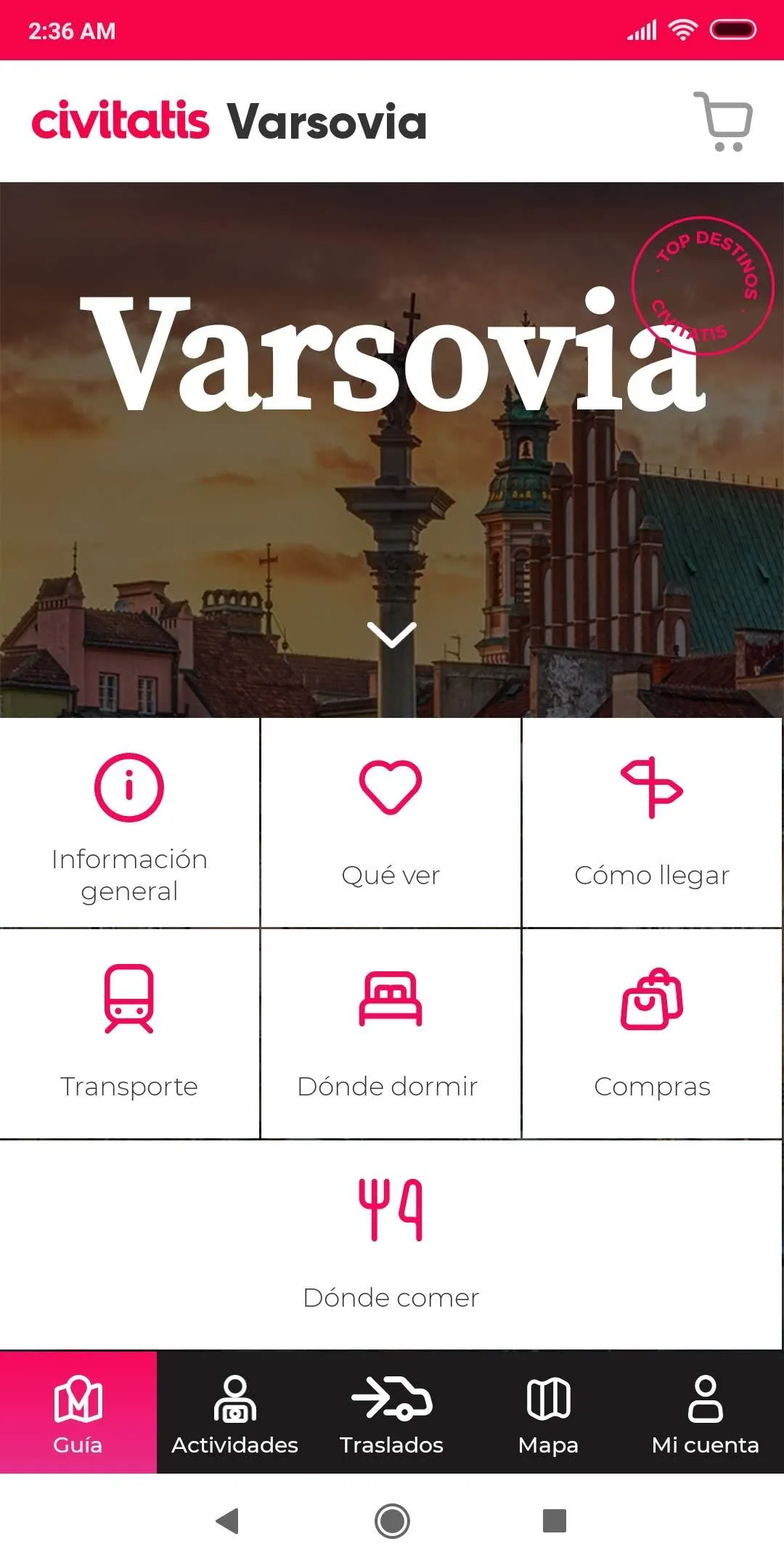 Guía de Varsovia por Civitatis | Indus Appstore | Screenshot