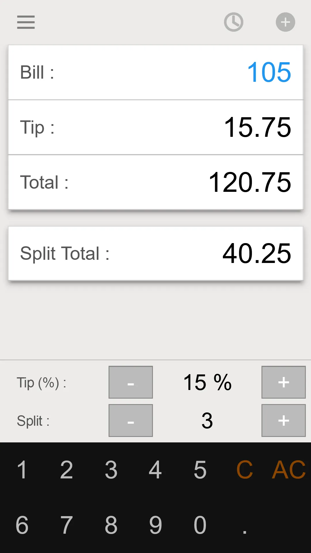 Tip Calculator - Split Bill | Indus Appstore | Screenshot