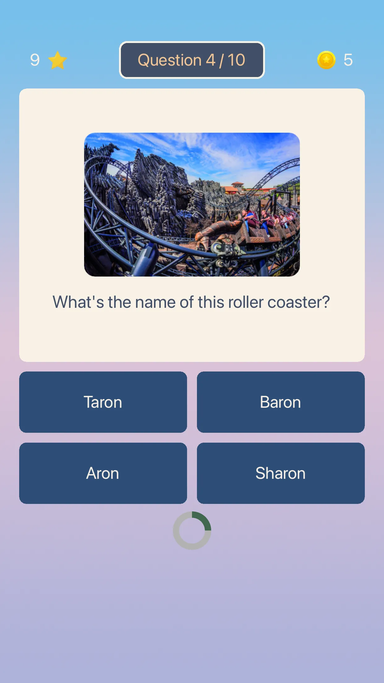 Roller Coaster Quiz | Indus Appstore | Screenshot