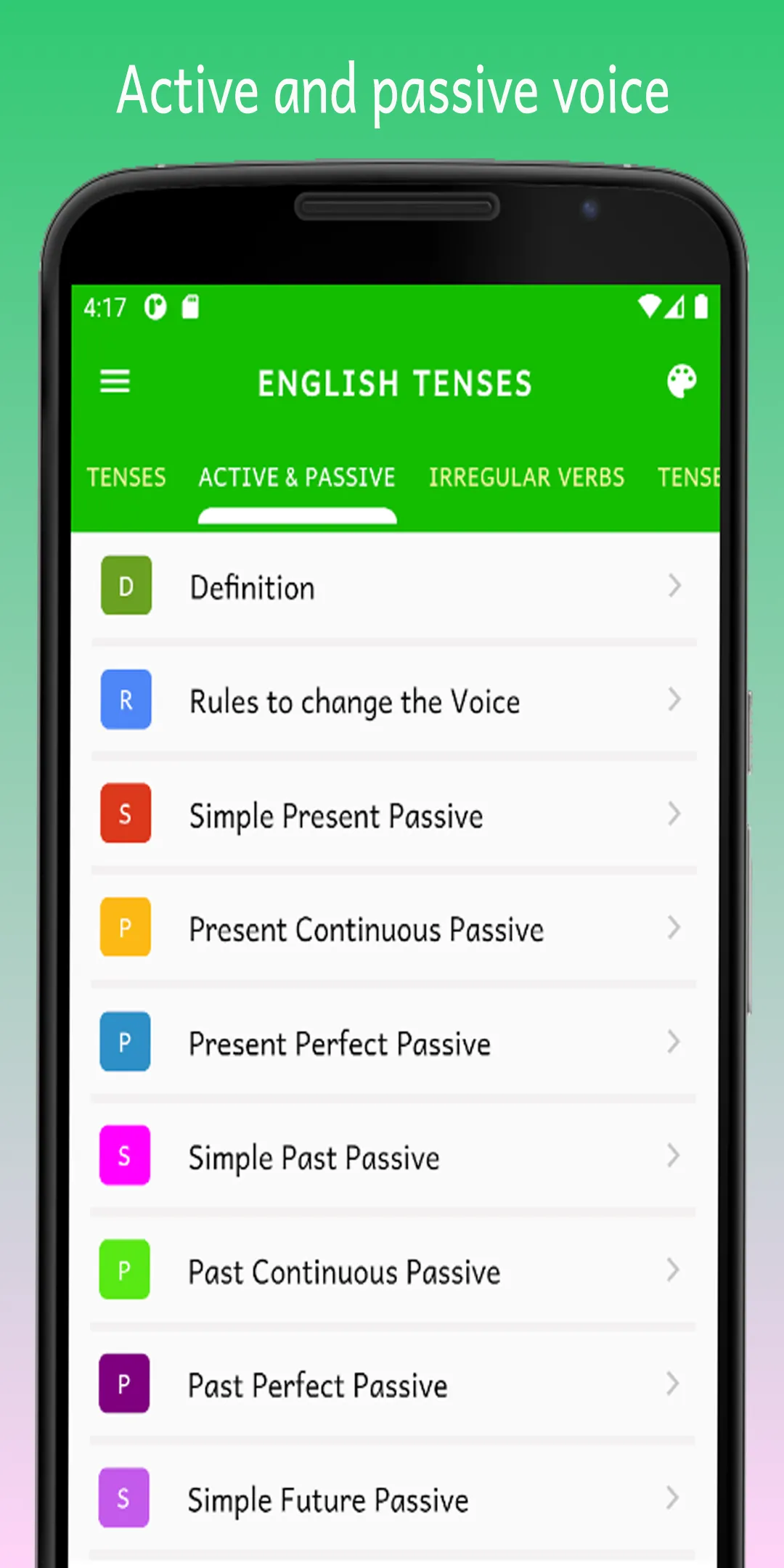 All English Tenses | Indus Appstore | Screenshot