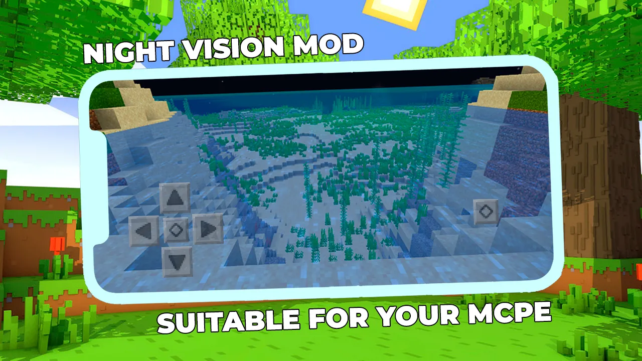 Night Vision Mod Minecraft PE | Indus Appstore | Screenshot