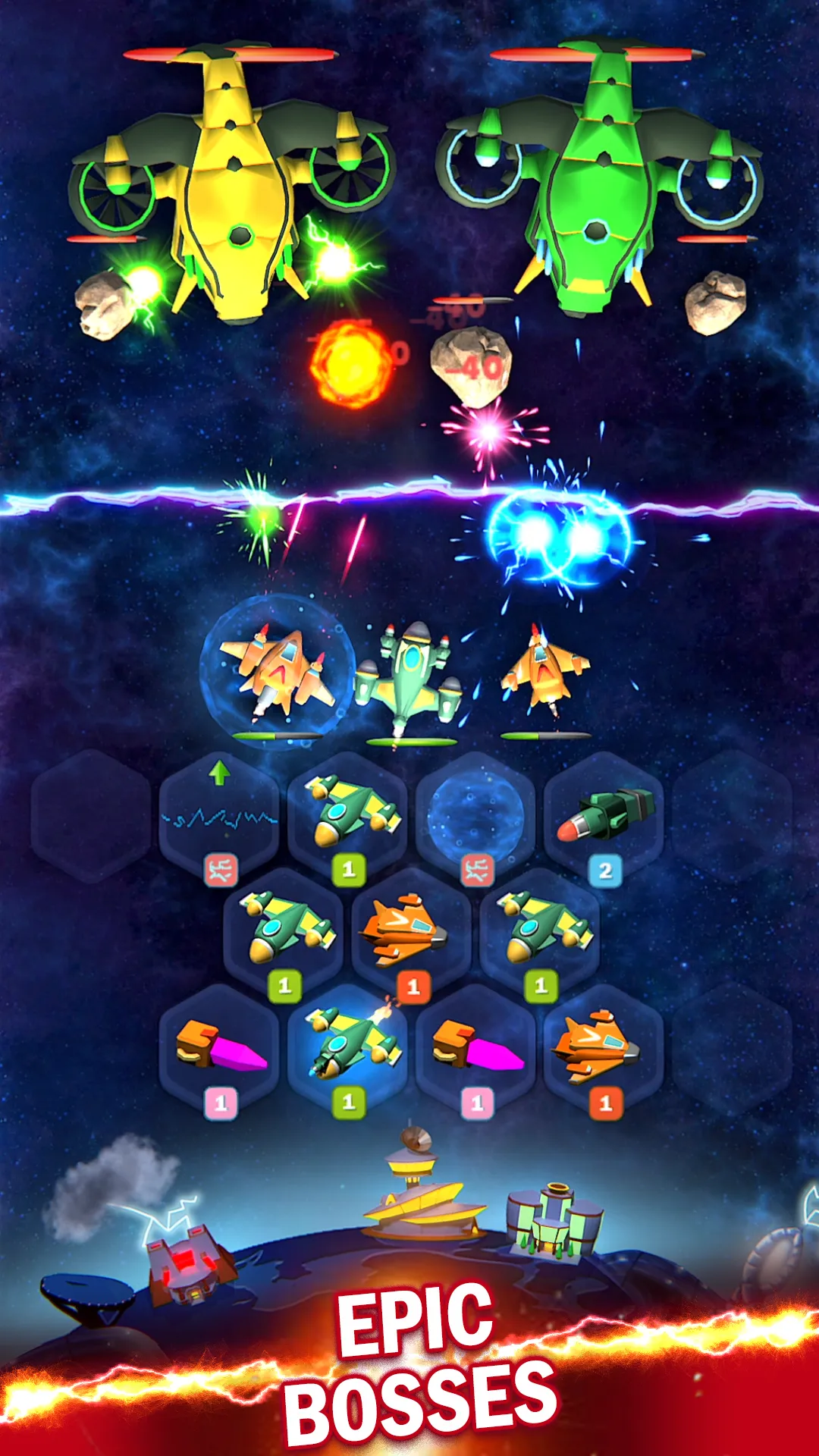 SpaceShips: Merge Shooter TD | Indus Appstore | Screenshot