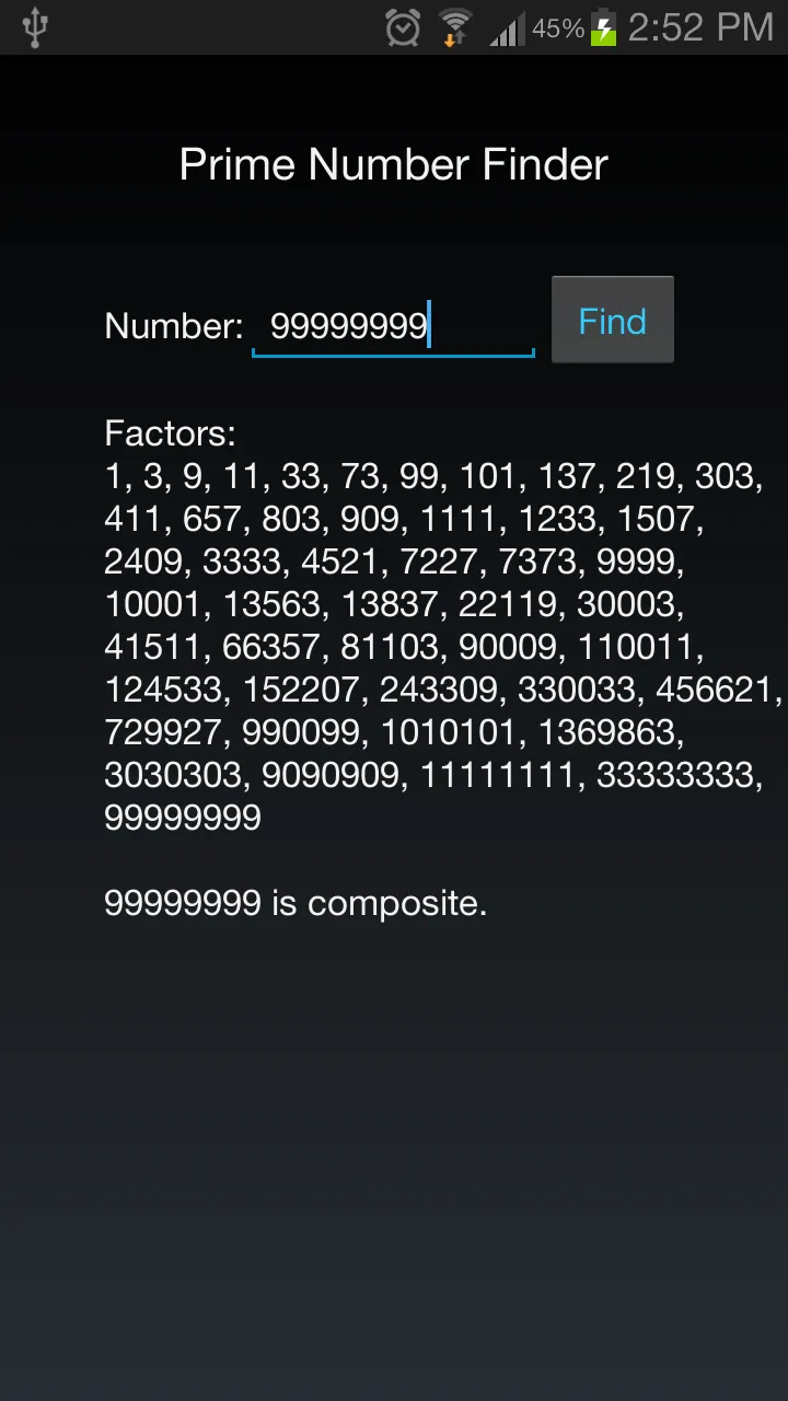 Prime Number Finder | Indus Appstore | Screenshot