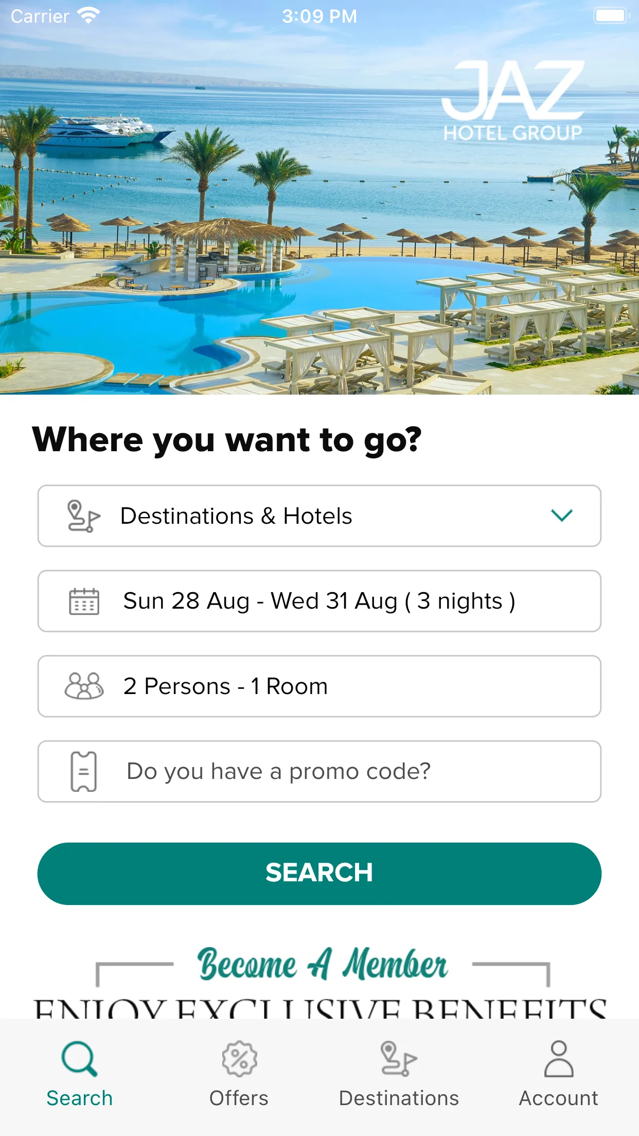 Jaz Hotel Group | Indus Appstore | Screenshot