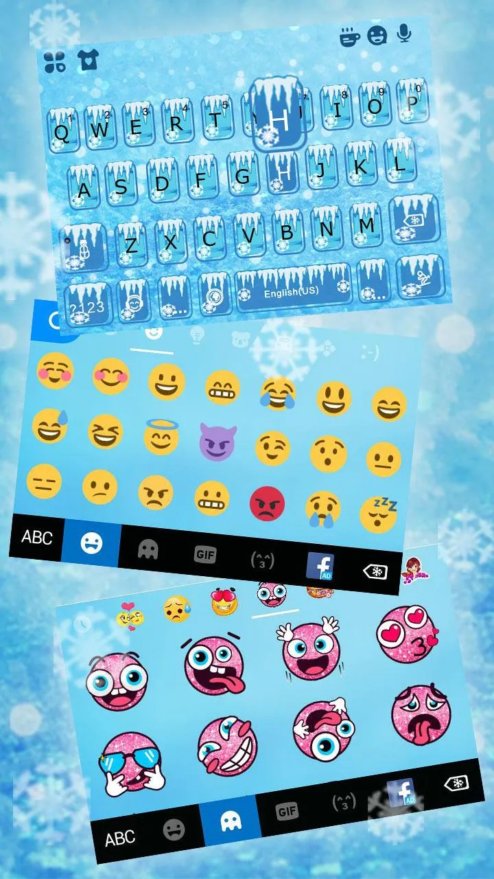 Cool Ice Keyboard Theme | Indus Appstore | Screenshot