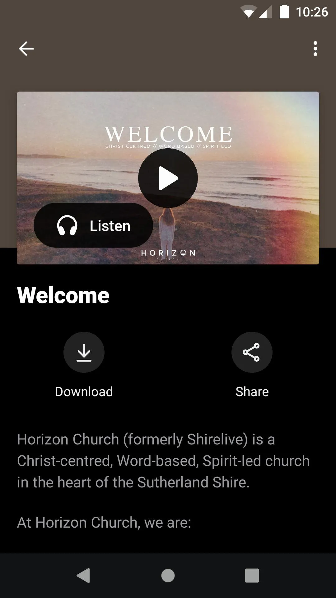 Horizon Church | Indus Appstore | Screenshot