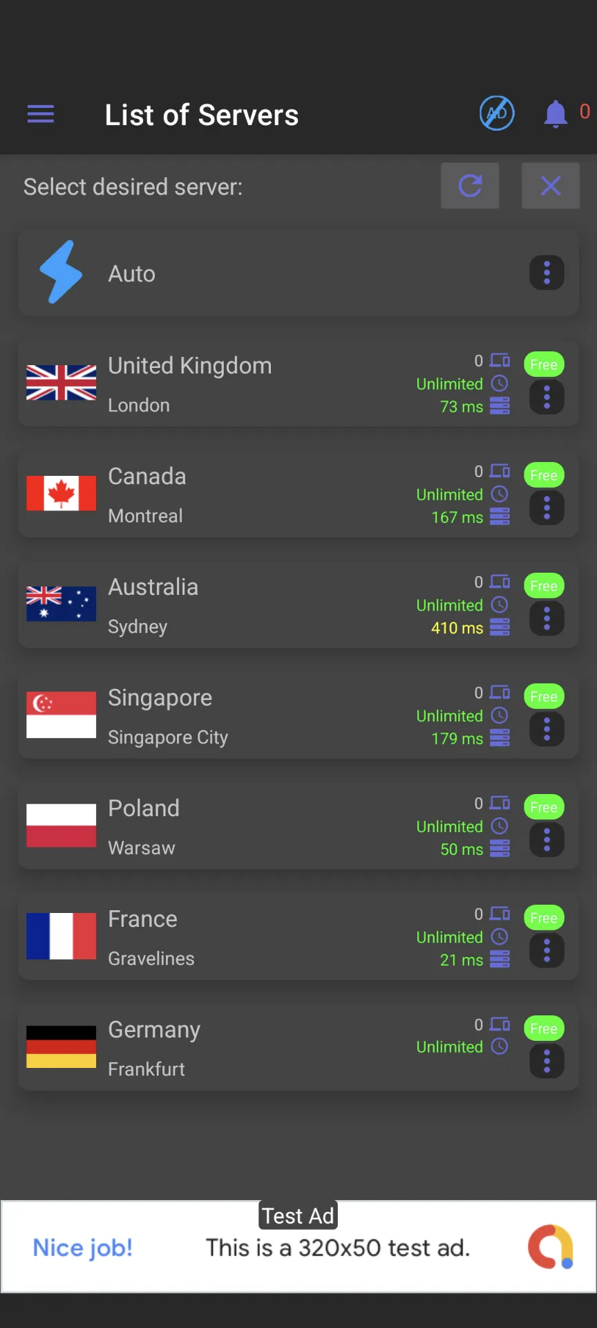 Ayre vpn | Indus Appstore | Screenshot