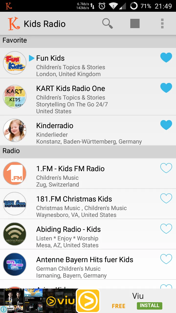 Kids Radio | Indus Appstore | Screenshot