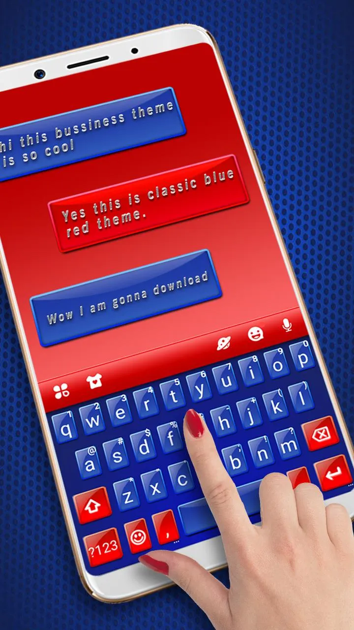 Red Blue Classic Theme | Indus Appstore | Screenshot