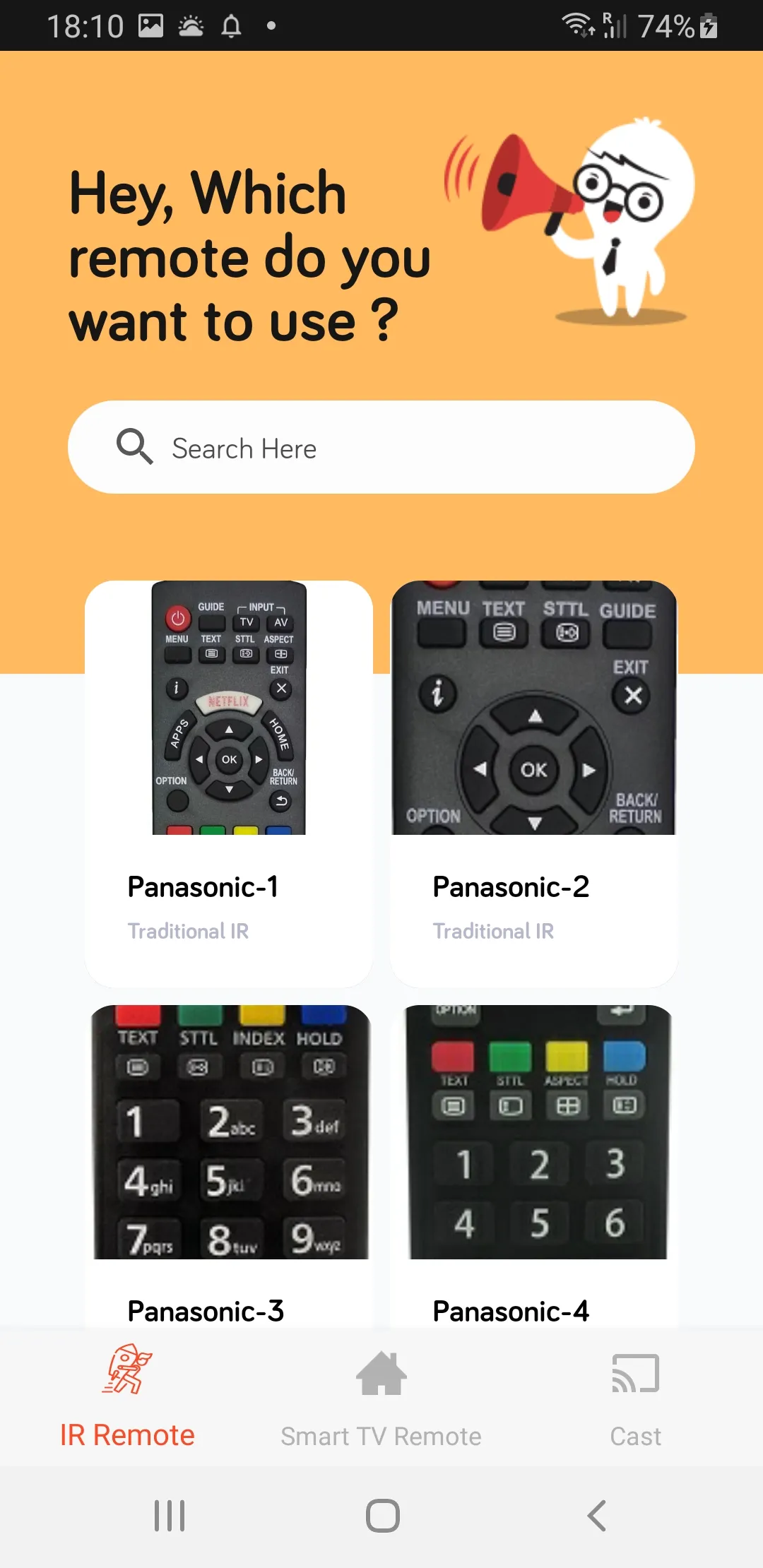 Panasonic Smart TV Remote | Indus Appstore | Screenshot