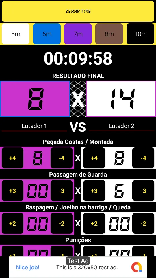 Jiu Jitsu Scoreboard - Simulat | Indus Appstore | Screenshot