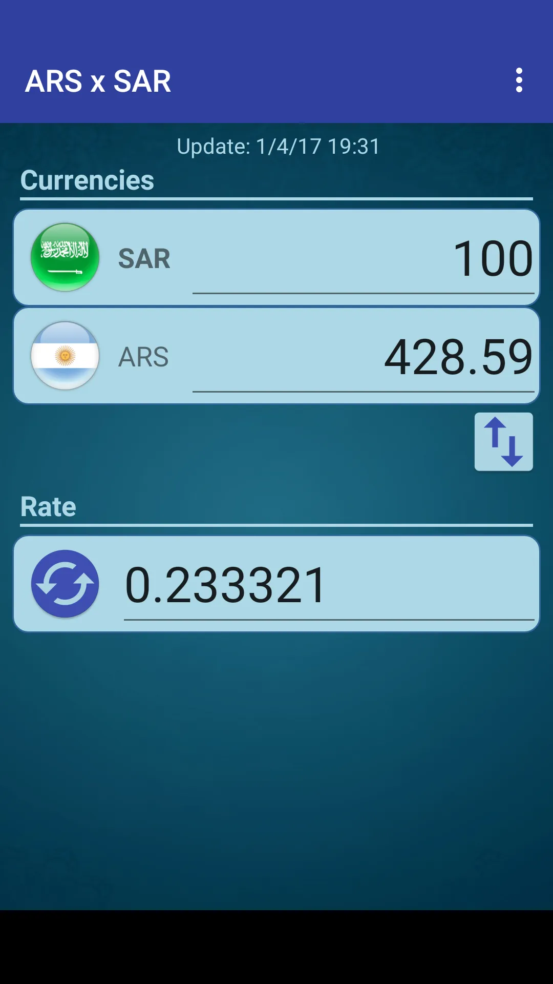 Arg. Peso x Saudi Arabia Riyal | Indus Appstore | Screenshot