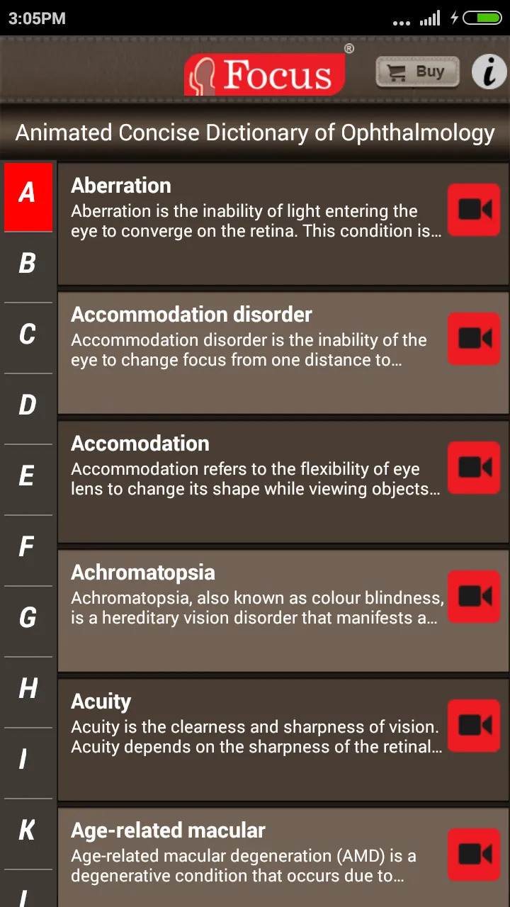 Ophthalmology- Dictionary | Indus Appstore | Screenshot