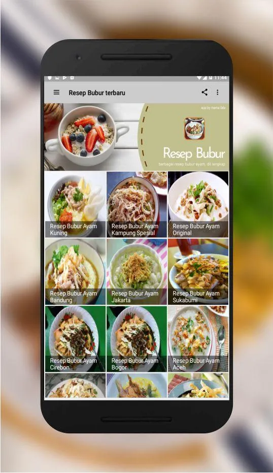 resep bubur ayam | Indus Appstore | Screenshot