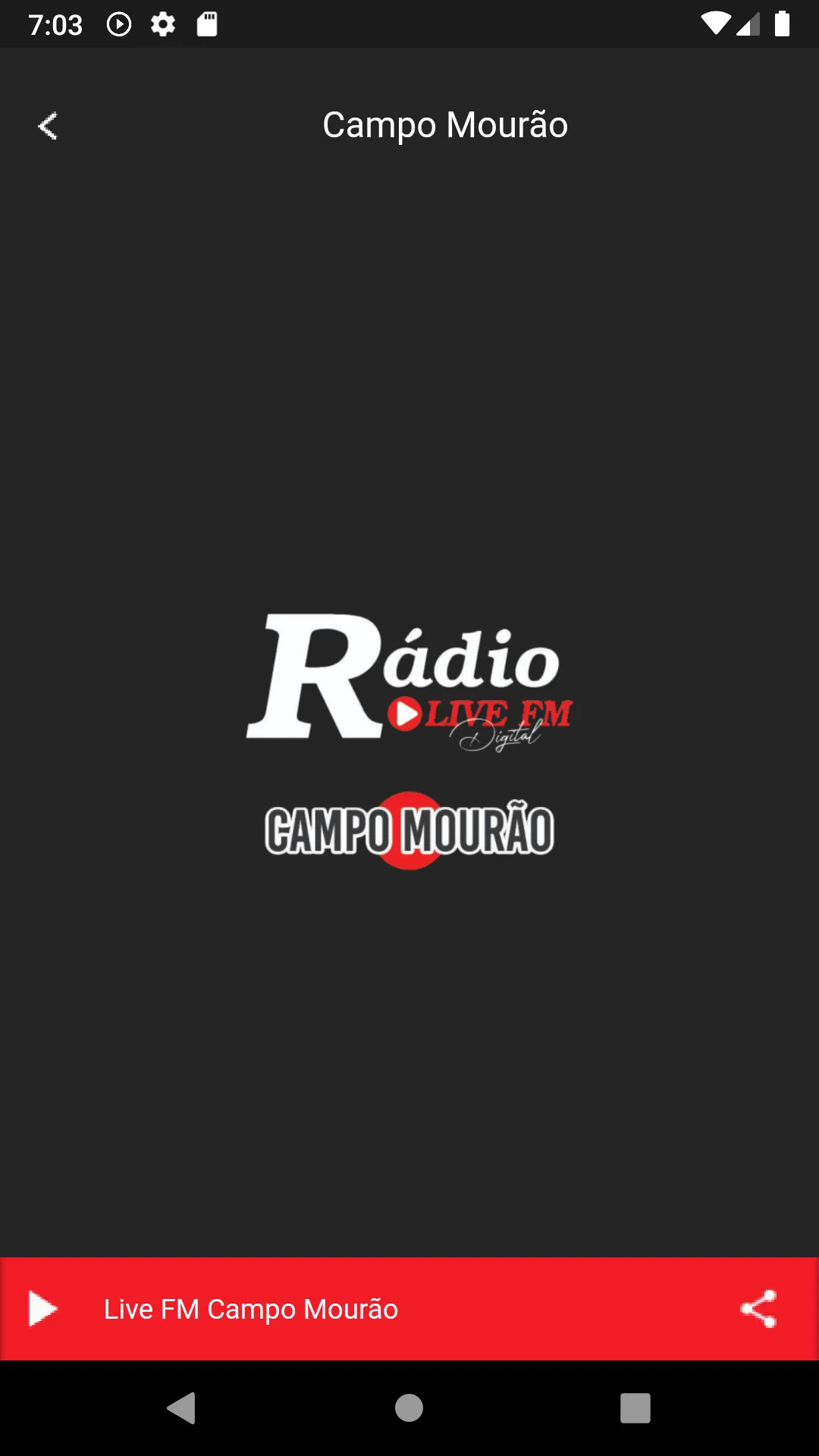 Rádio Live FM | Indus Appstore | Screenshot