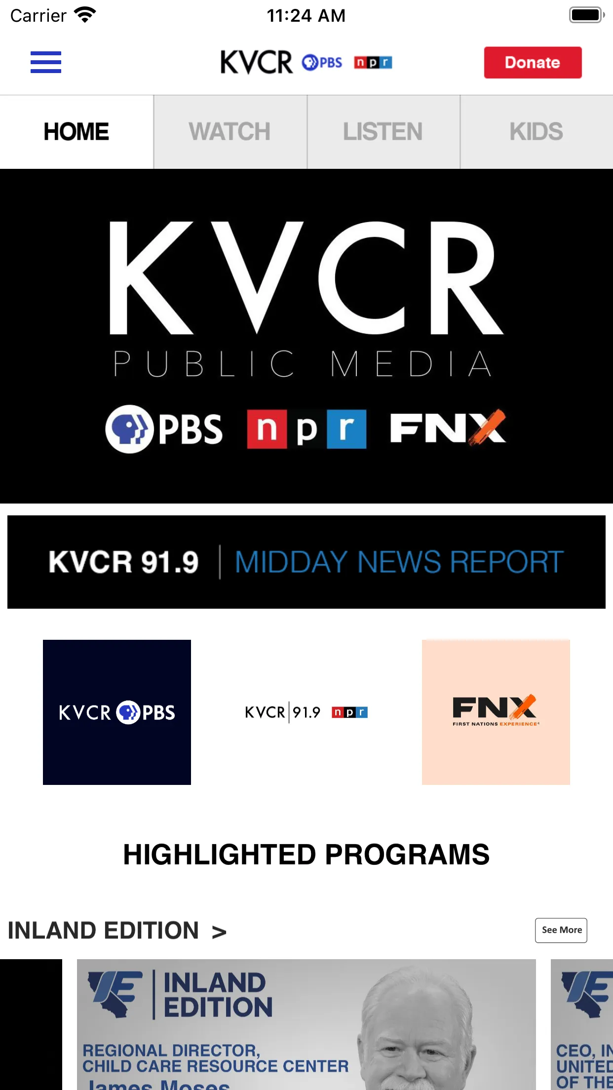 KVCR Public Media App | Indus Appstore | Screenshot