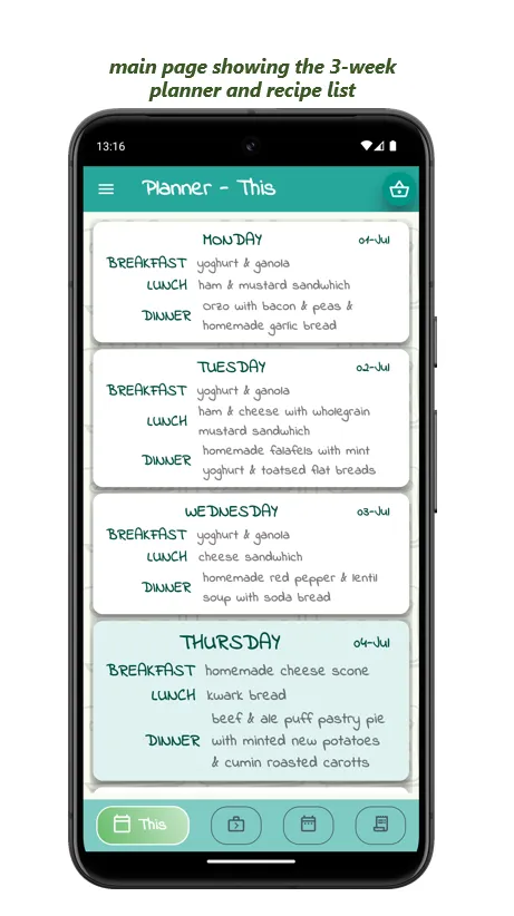 Meal Planner | Indus Appstore | Screenshot