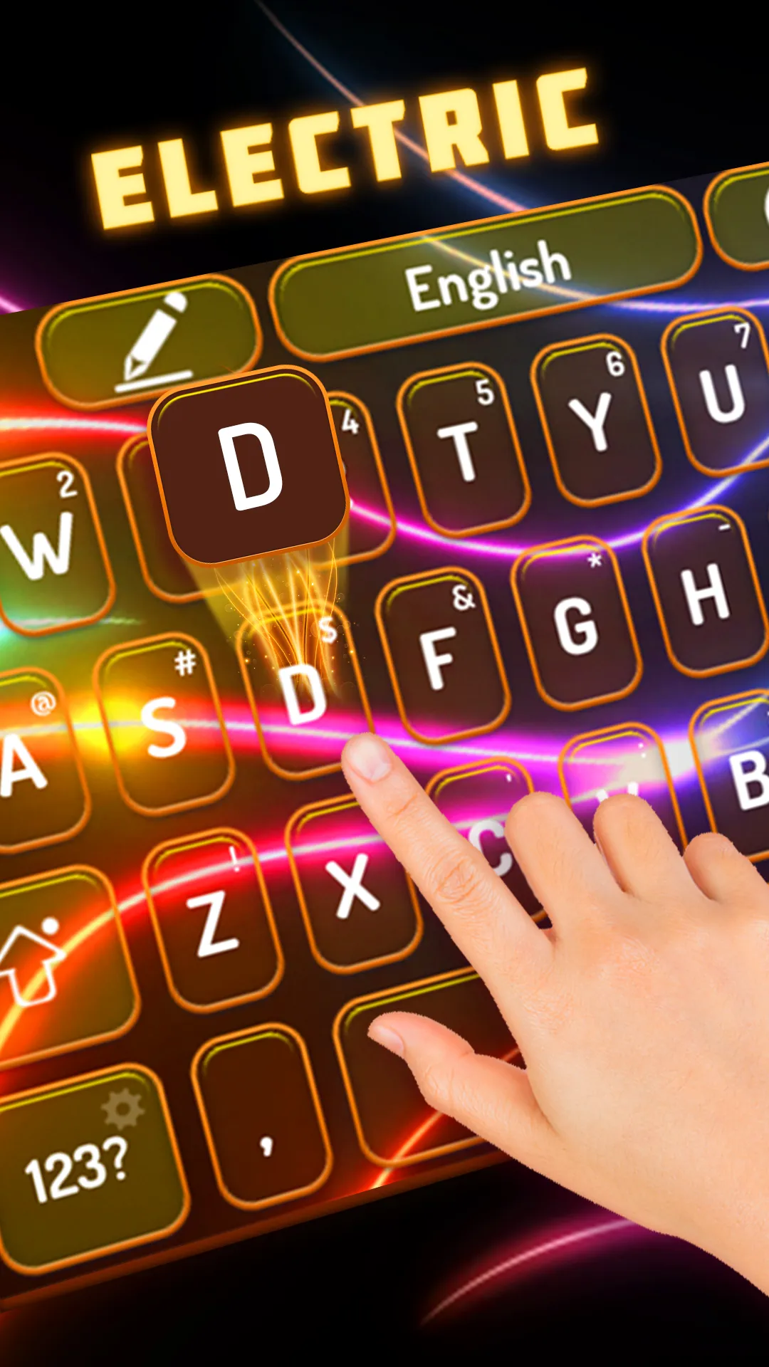 Electric RGB Color Keyboard | Indus Appstore | Screenshot