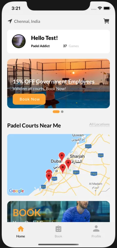 Just Padel - Courts of Choice | Indus Appstore | Screenshot