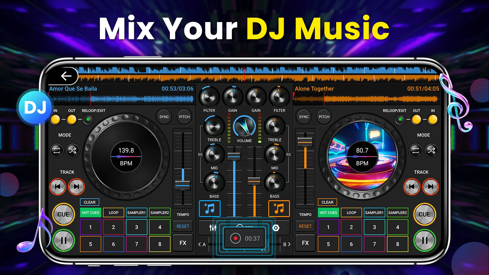 DJ Music Mixer - 3D DJ Player | Indus Appstore | Screenshot