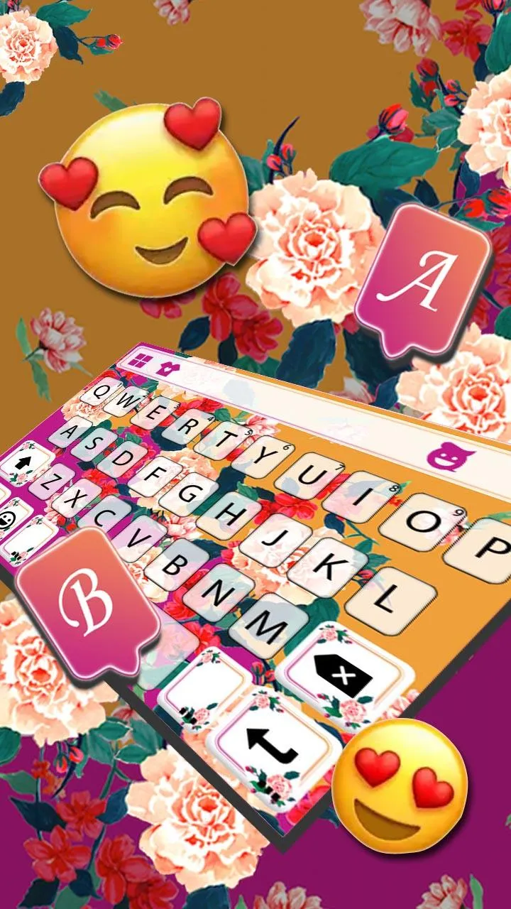 Pretty Mexican Flowers Keyboar | Indus Appstore | Screenshot