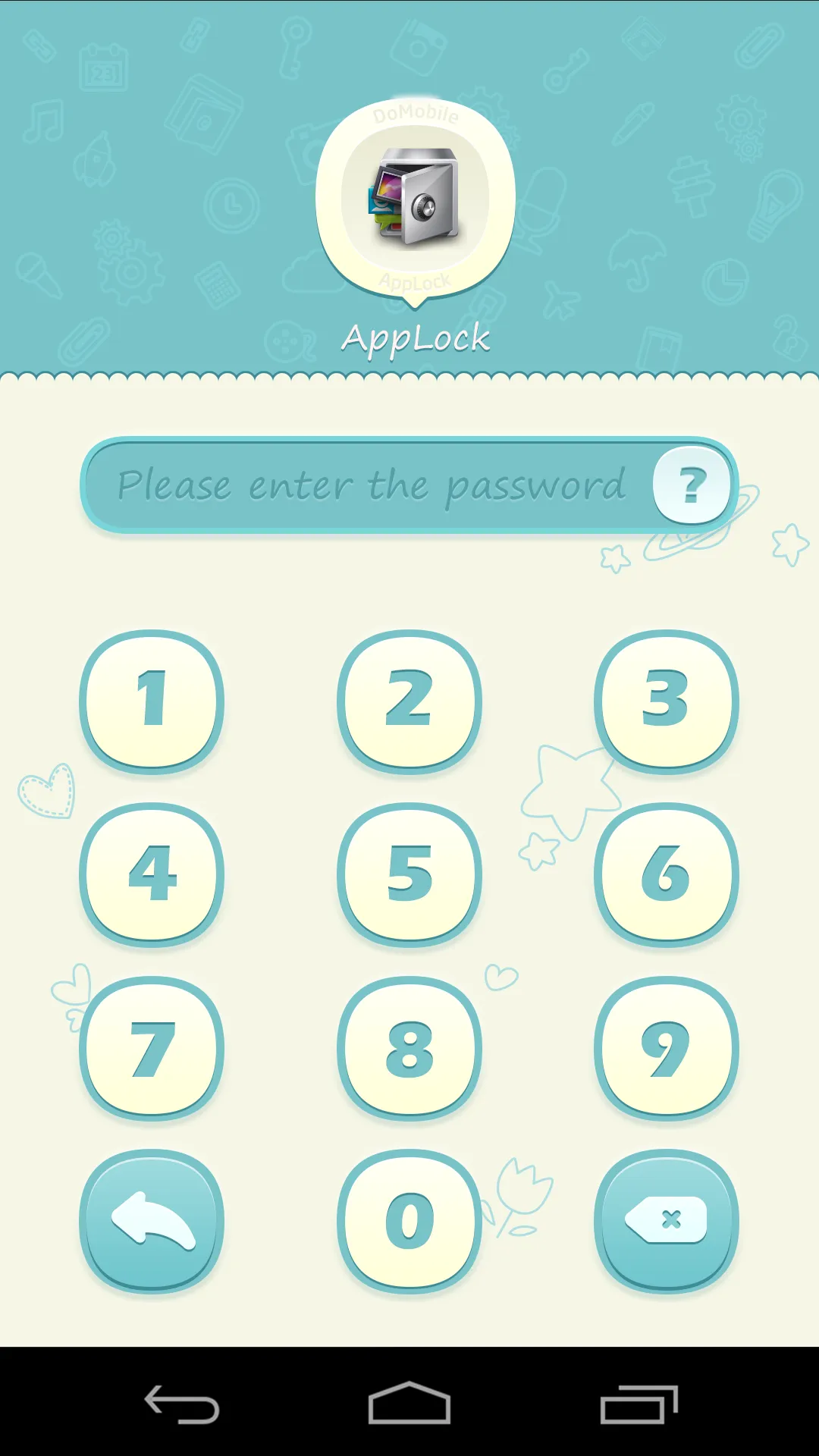 AppLock Theme Blue | Indus Appstore | Screenshot