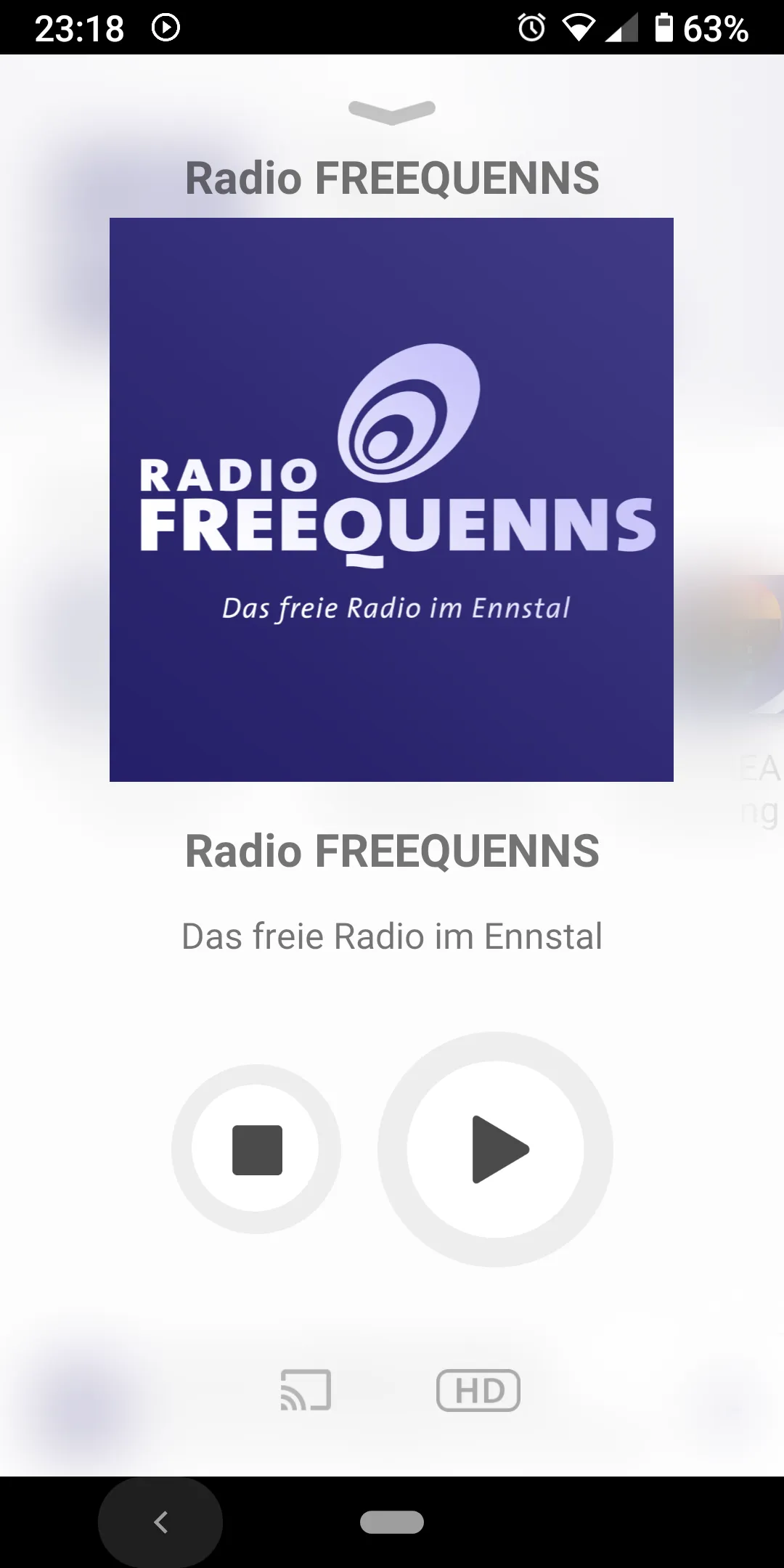 Radio FREEQUENNS | Indus Appstore | Screenshot