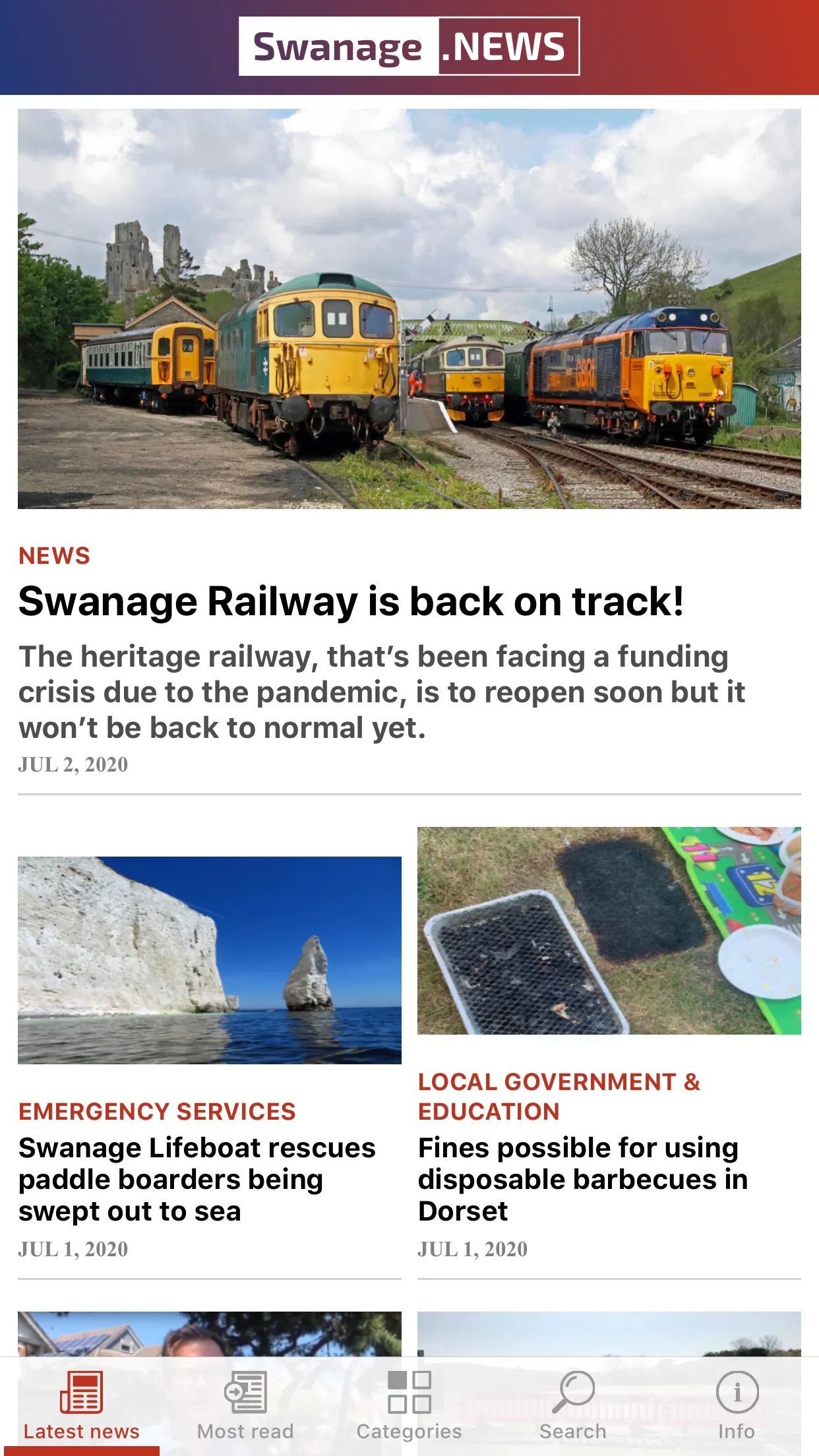 Swanage News | Indus Appstore | Screenshot