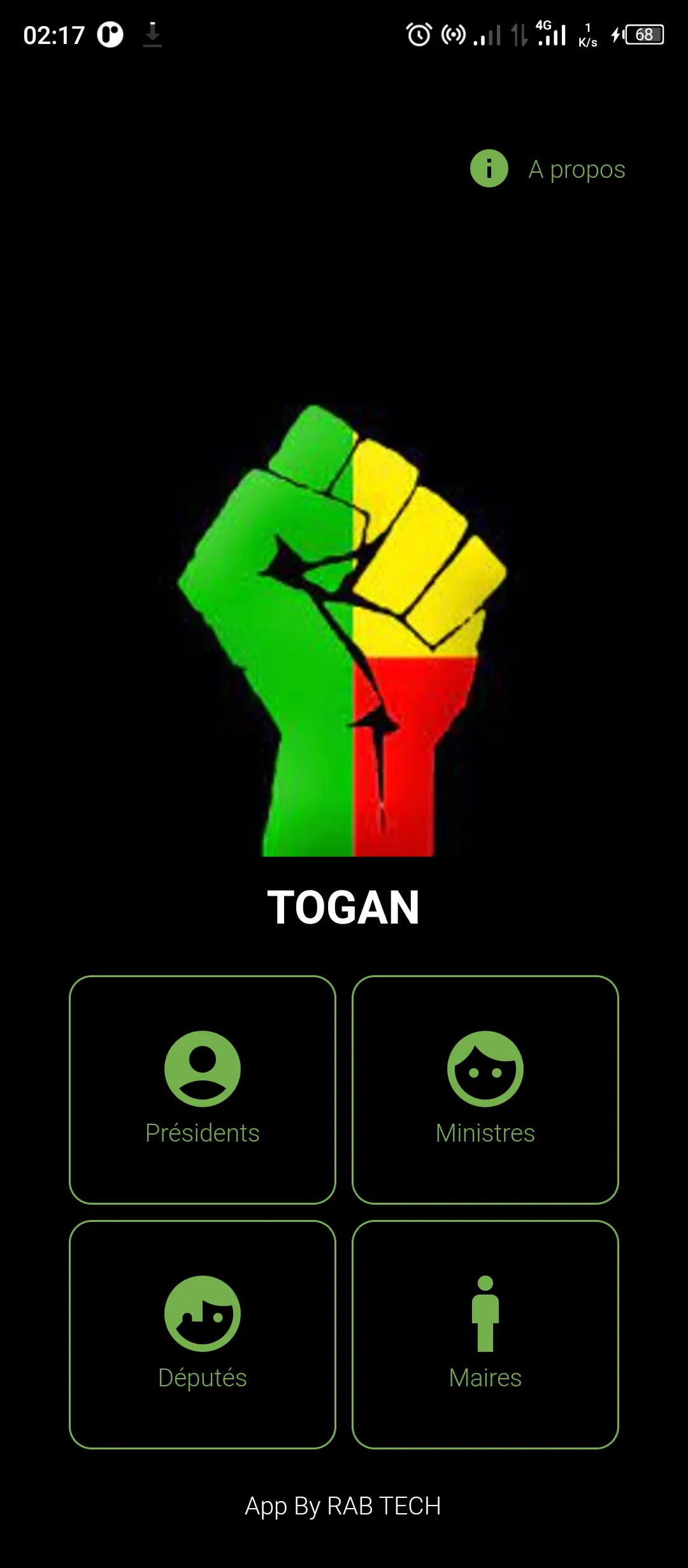 TOGAN, Autorités du Bénin | Indus Appstore | Screenshot