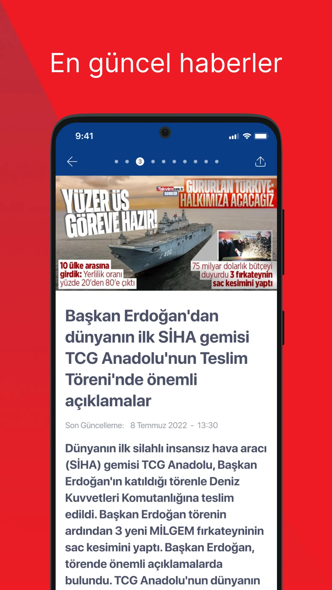 Takvim- Son Dakika Haberler | Indus Appstore | Screenshot