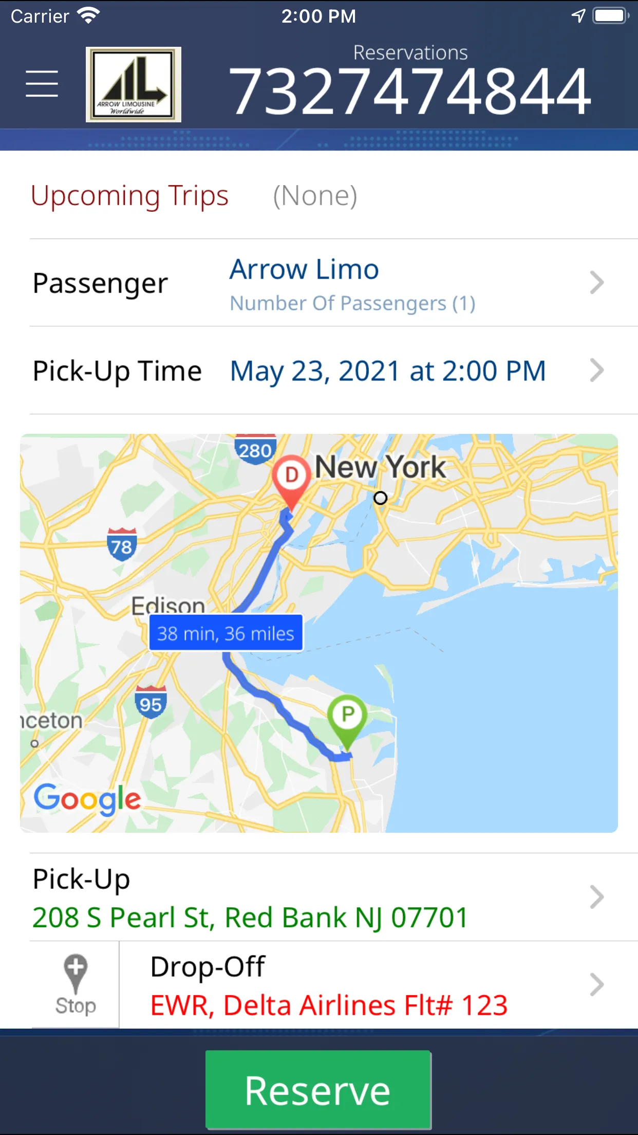 Arrow Limo | Indus Appstore | Screenshot