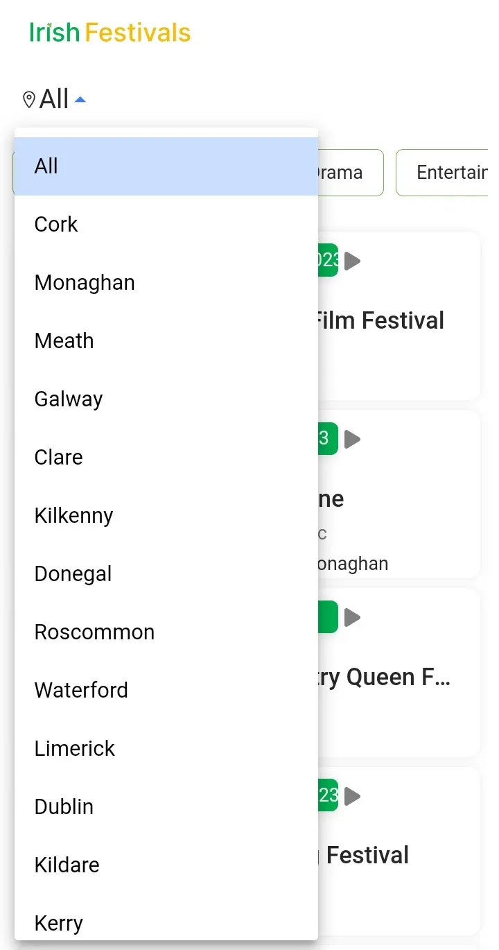 Irish Festivals | Indus Appstore | Screenshot