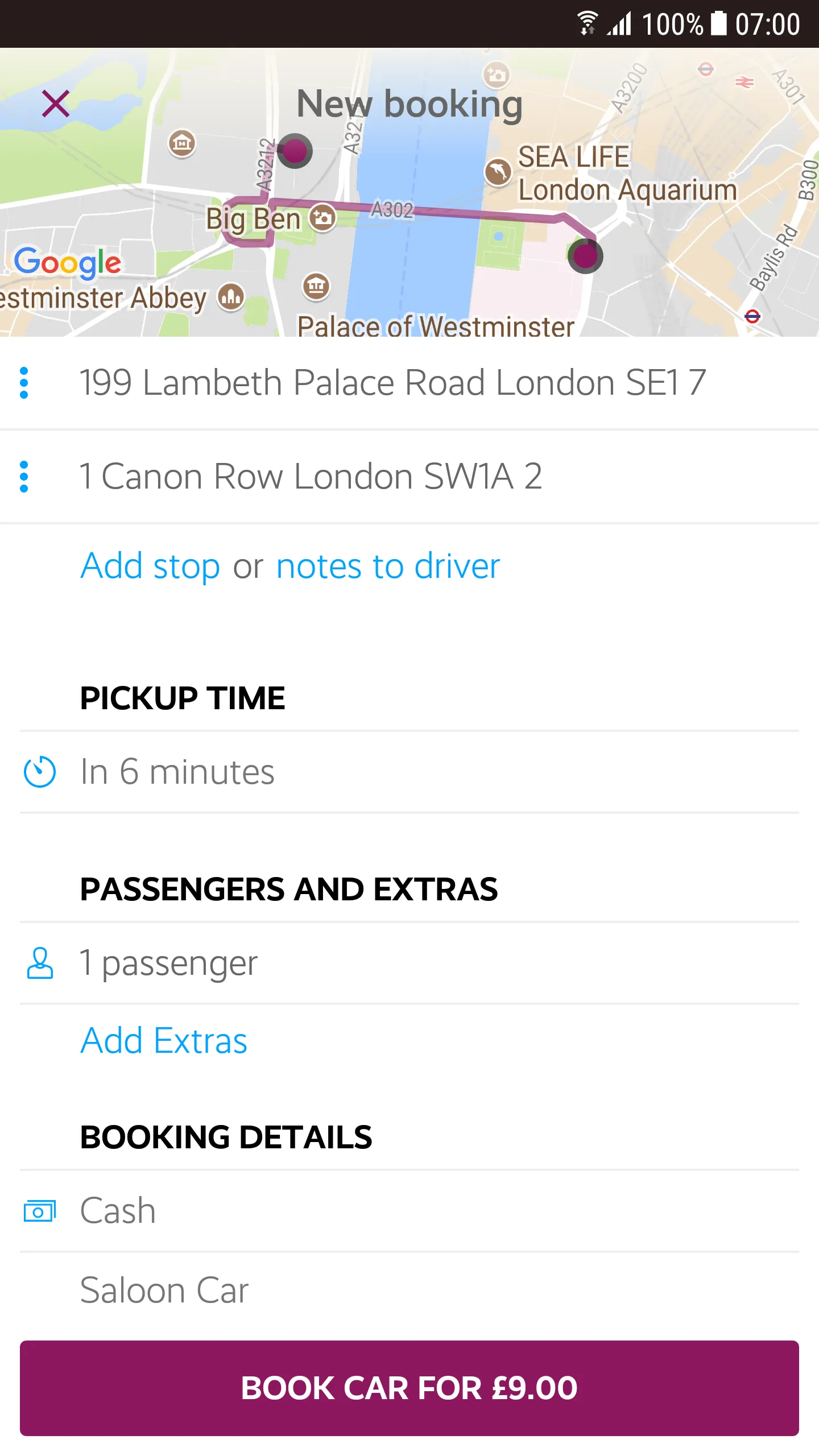 Location Cars minicabs | Indus Appstore | Screenshot