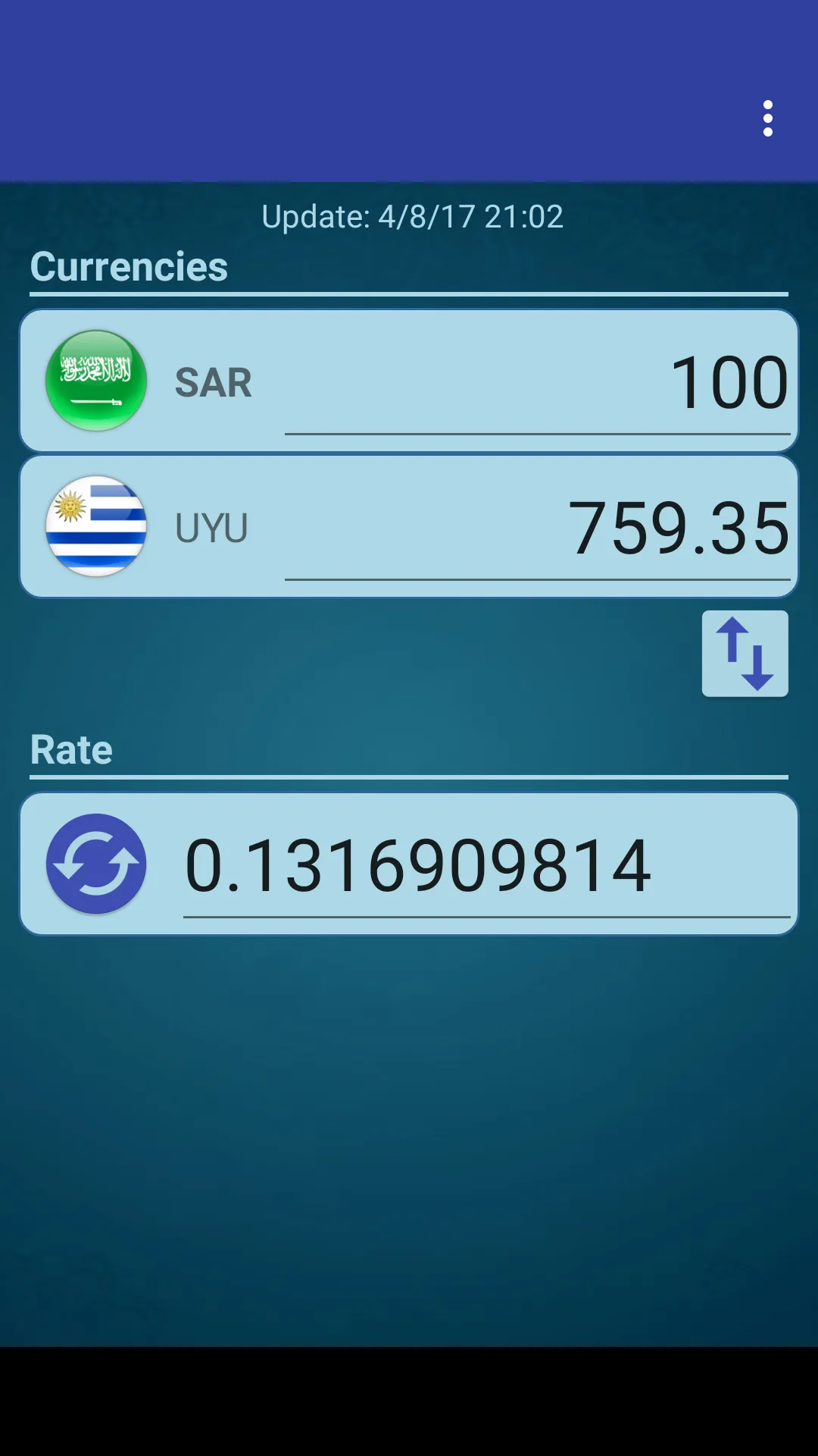 UYU Peso x Saudi Arabian Riyal | Indus Appstore | Screenshot