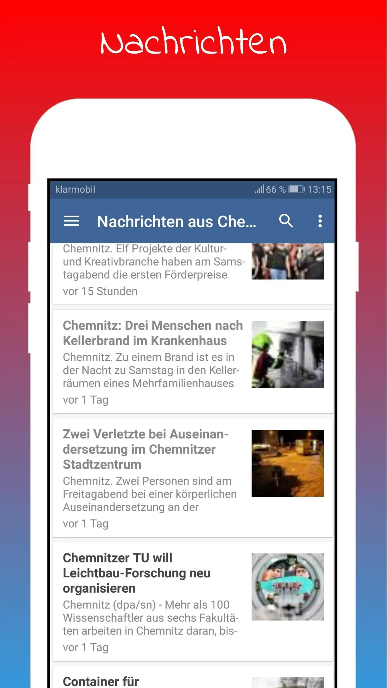 Chemnitz Aktuelle Nachrichten | Indus Appstore | Screenshot