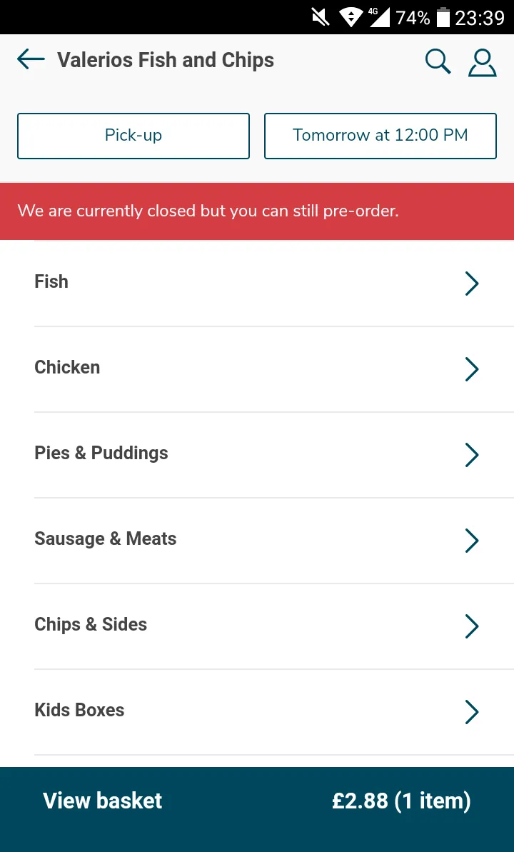 Valerios Fish and Chips | Indus Appstore | Screenshot