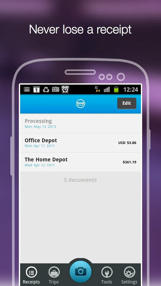 Shoeboxed Receipt Tracker | Indus Appstore | Screenshot