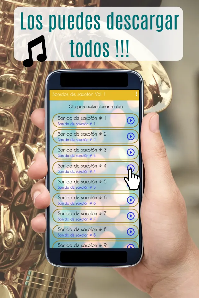 Sonidos de Saxofón, tonos. | Indus Appstore | Screenshot