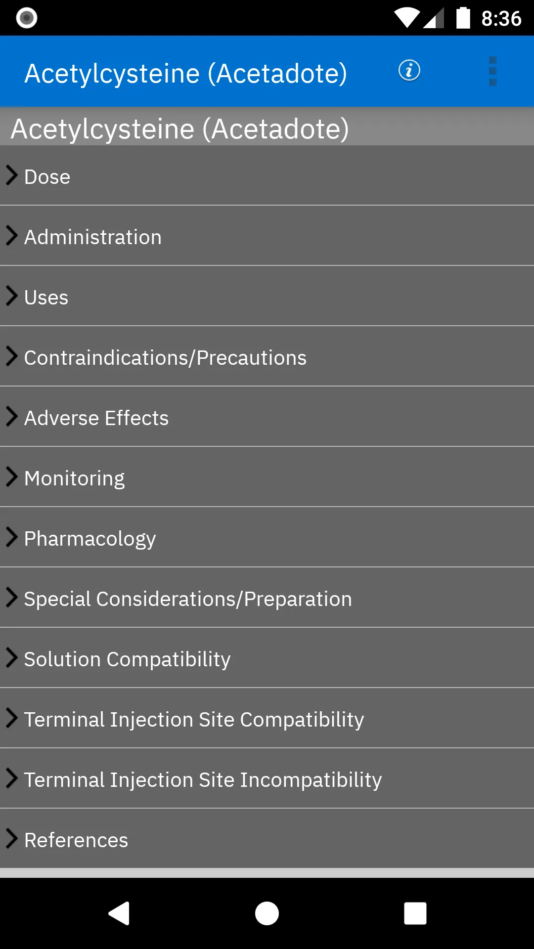 Micromedex NeoFax Reference | Indus Appstore | Screenshot