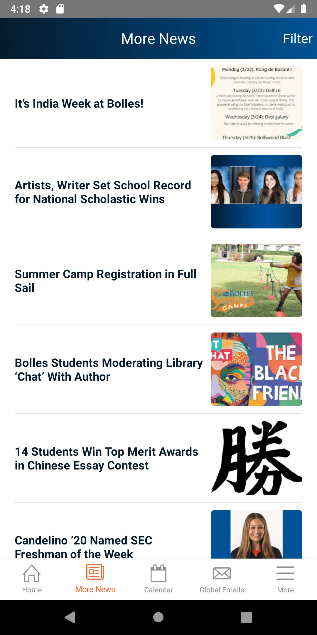 Bolles School | Indus Appstore | Screenshot