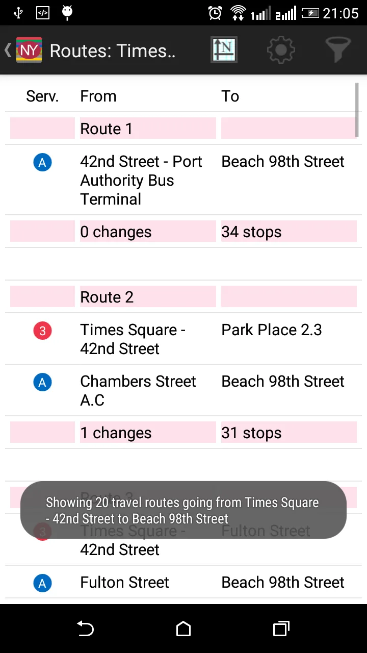 New York Subway Route Planner | Indus Appstore | Screenshot