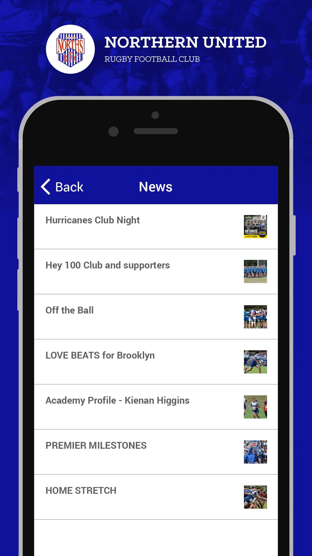 Northern United RFC | Indus Appstore | Screenshot