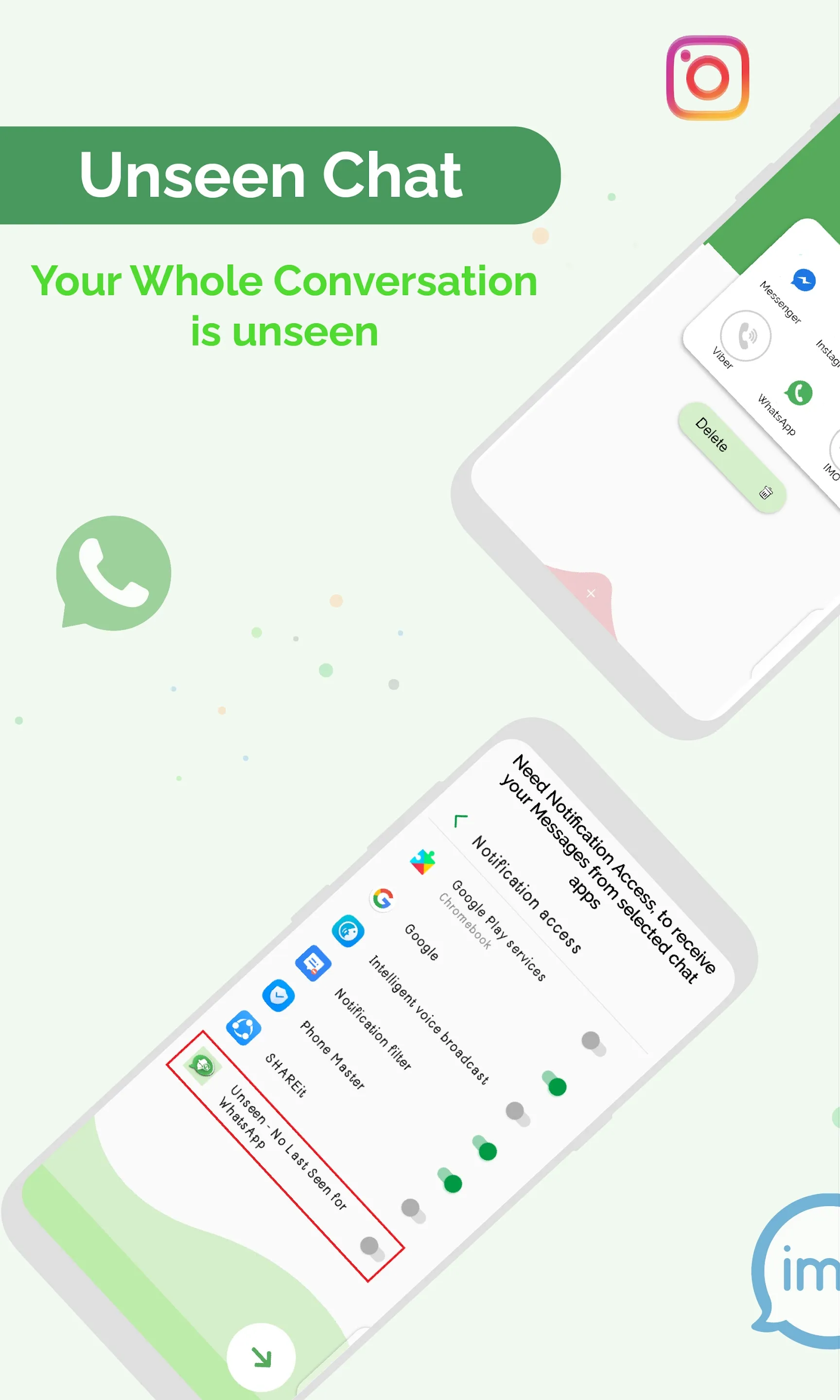 Unseen delete message recovery | Indus Appstore | Screenshot