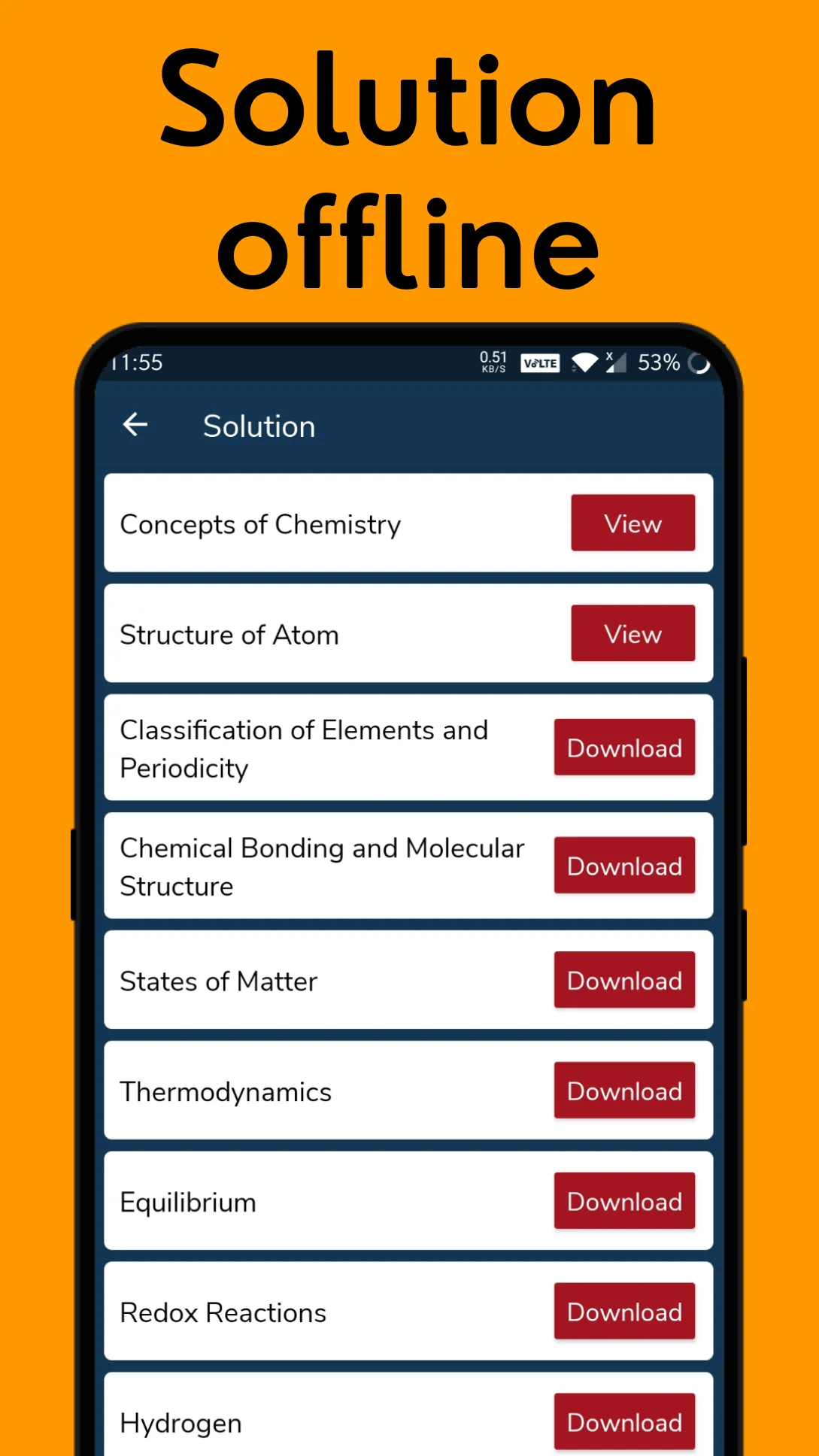 Class 11 Chemistry Solutions + | Indus Appstore | Screenshot