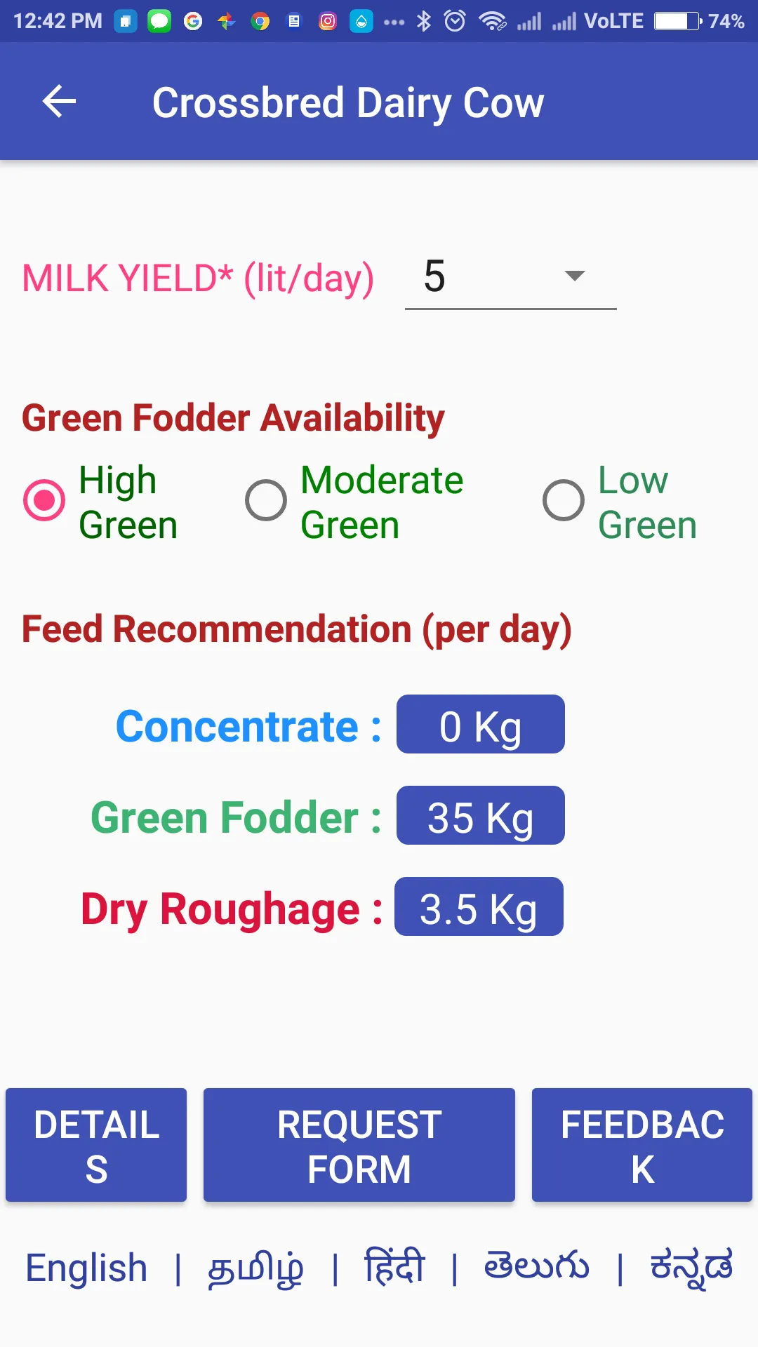 ICAR-NIANP FEED CHART | Indus Appstore | Screenshot