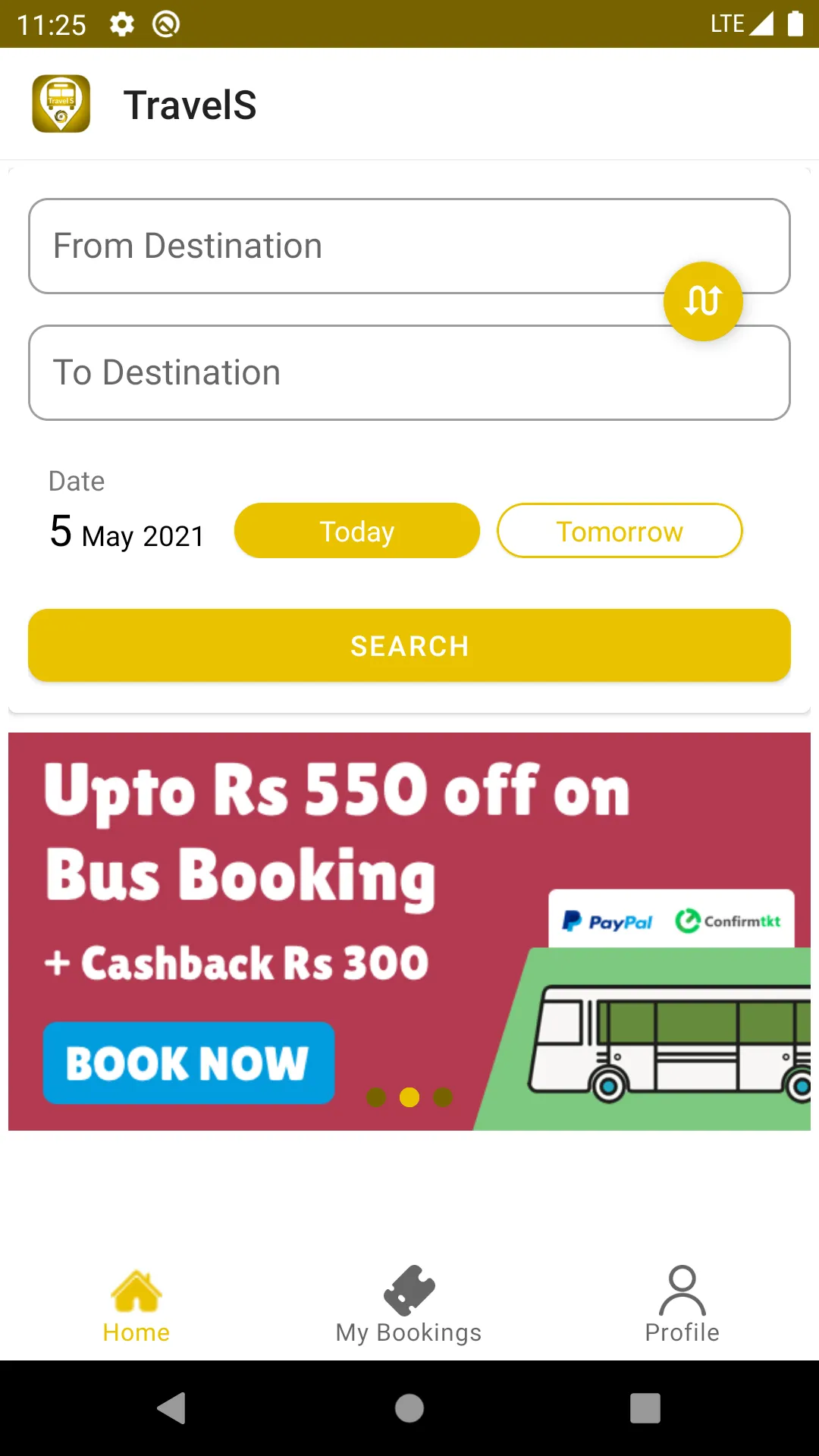 TravelS | Online Bus Ticket Bo | Indus Appstore | Screenshot