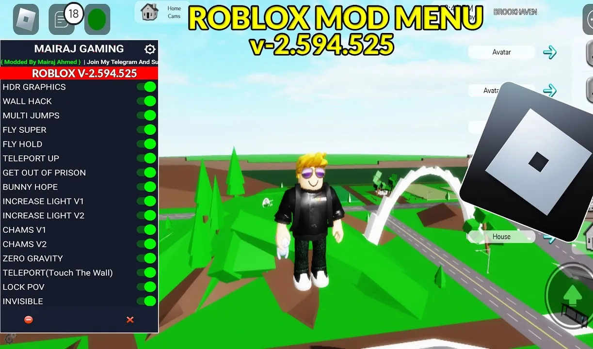 Mod Menu For RBX | Indus Appstore | Screenshot